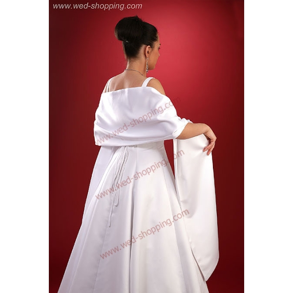 Châle de mariage - en  satin