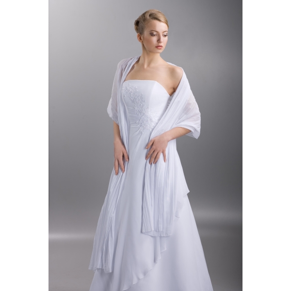 Châle de mariage   - en mousseline