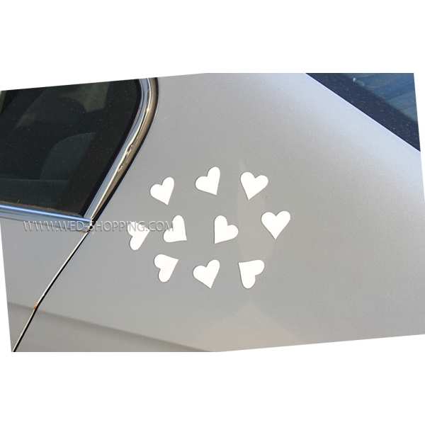 Coeur magnétique pour voiture - blanc