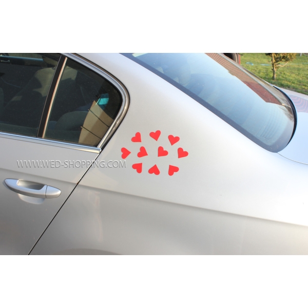 Rouge Coeur magnétique pour voiture