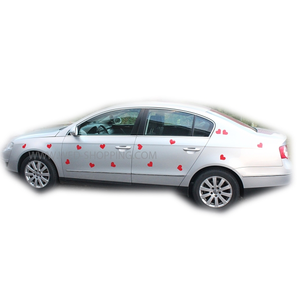 Coeurs magnétique voiture déco autocollant