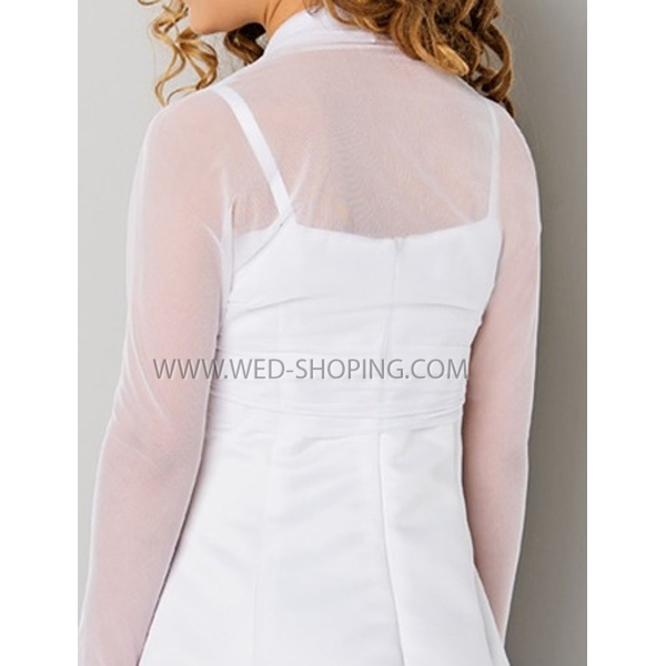 Fille boléro tulle manches longues