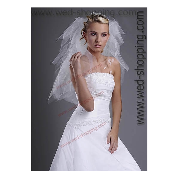 Voile de Mariée - coq avec pétales