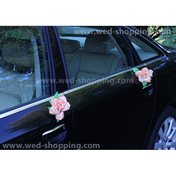 Décoration voiture Salmon roses