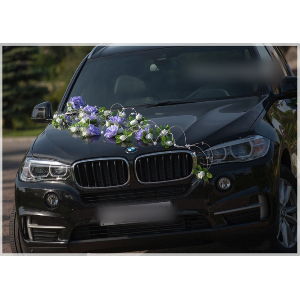 Décoration pour Mariage Roses violettes et Blanches Vira