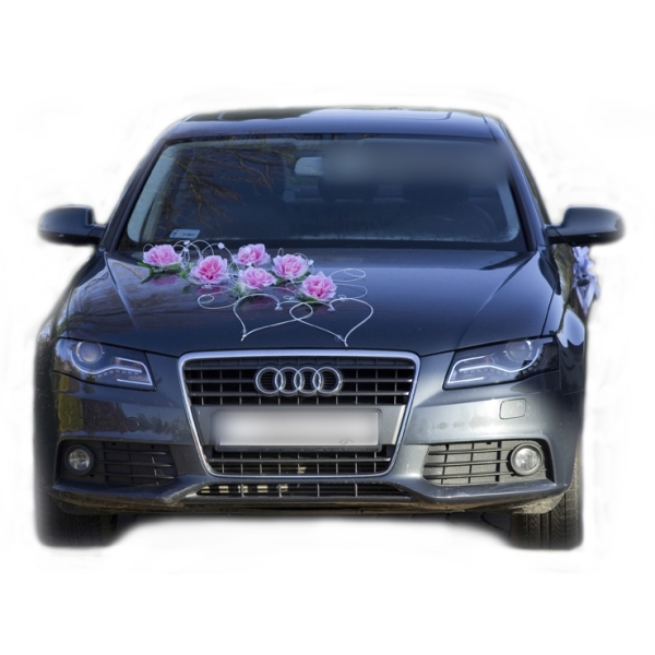 Simple écoration voiture de mariage