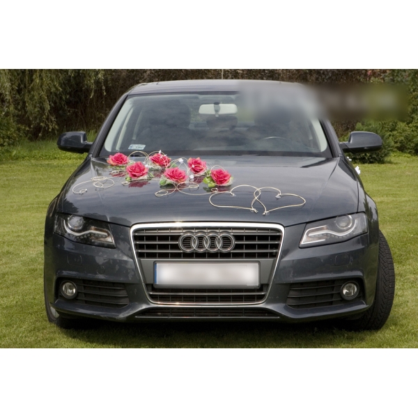 Audi décoration pour mariage -rose foncé