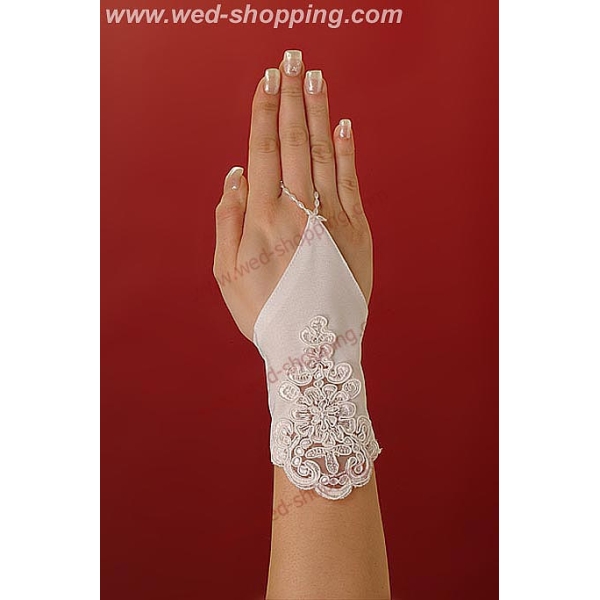 Gants courts avec un élément ornemental