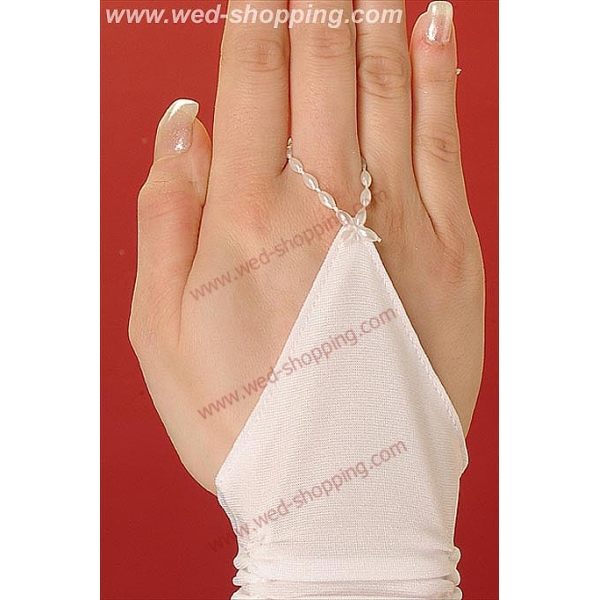 Gants courts avec double draperie