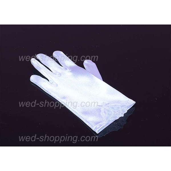 Communion Gants courts avec éléments ornementaux