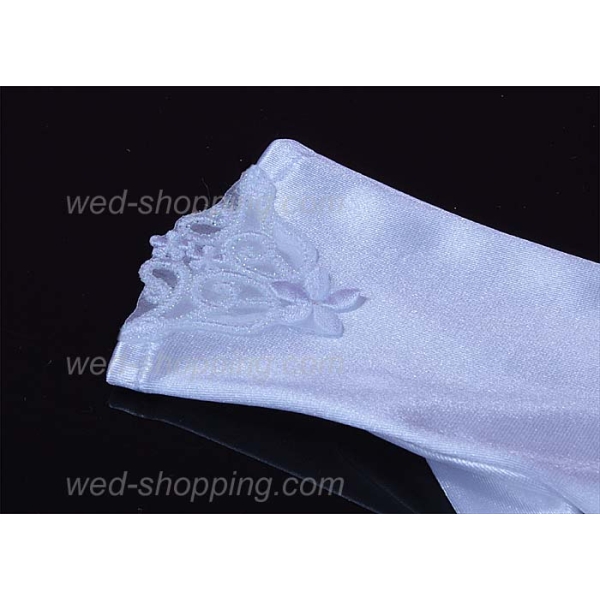 Communion Gants courts avec éléments ornementaux