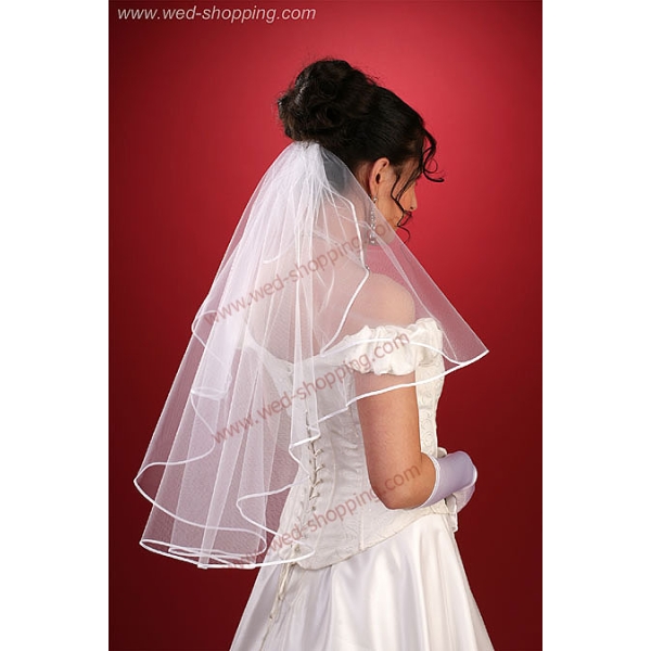 Voile jabot (longueur coude, ceinture)