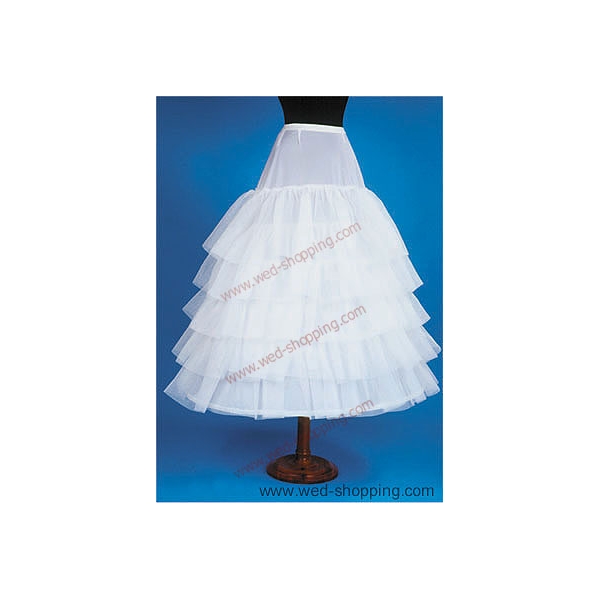 Jupon de mariée 3 cerceaux 5 volants