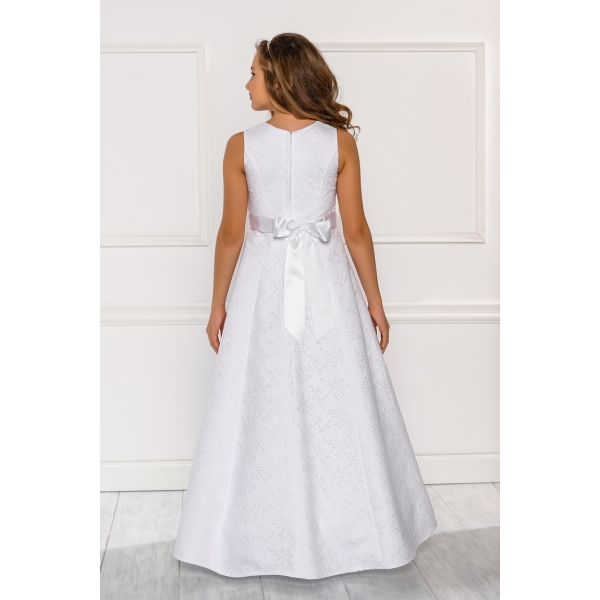 Robe decérémonie en tulle et dentelle pour fille 8-12