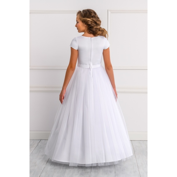 Robe de communion Satin et Tulle