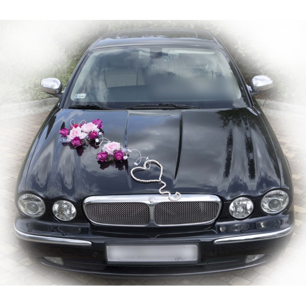 Rose Élégance Deluxe - Décoration voiture Mariage Emma