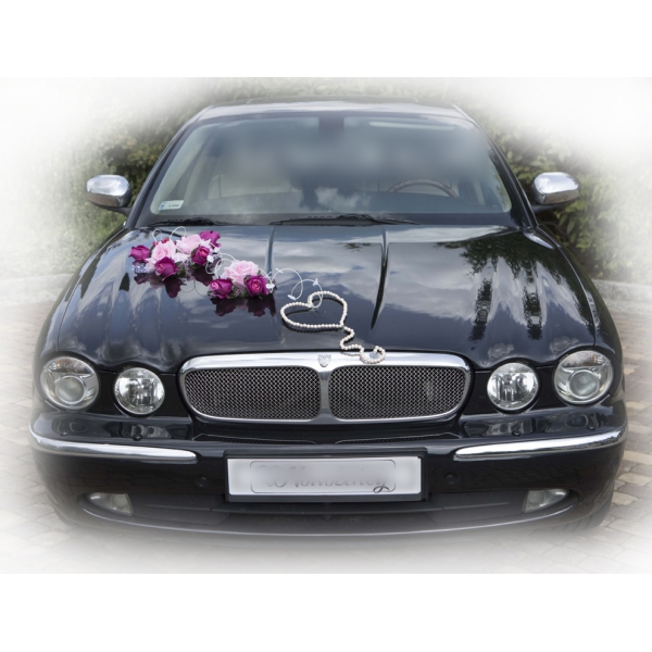 Rose Élégance Deluxe - Décoration voiture Mariage Emma