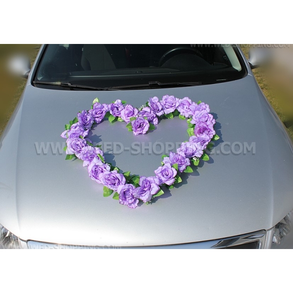 Les roses violet clair pour voiture