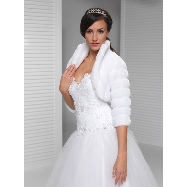 Fourrure veste bolero mariage