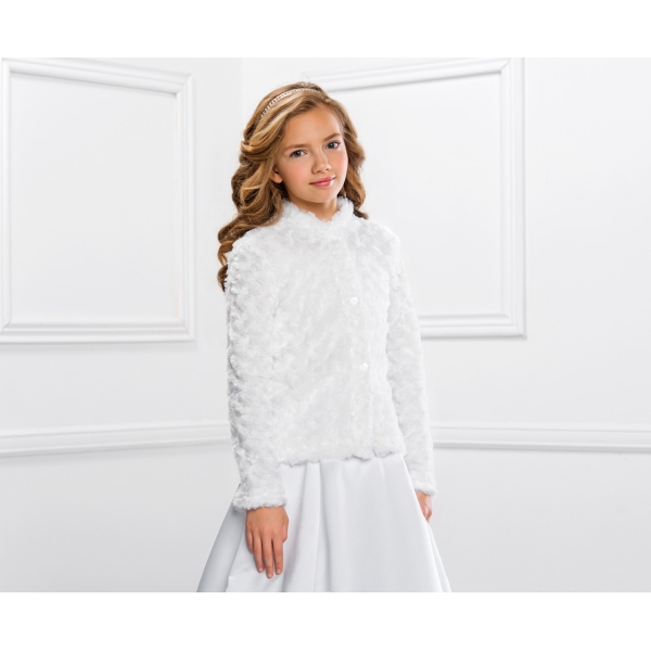 Veste Fausse Fourrure fille Communion Cérémonie Mariage