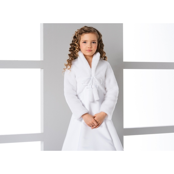Fourrure enfant Veste fille Première Communion