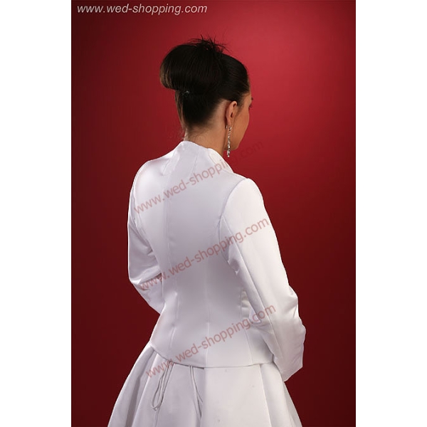 Veste de mariée en satin doublé