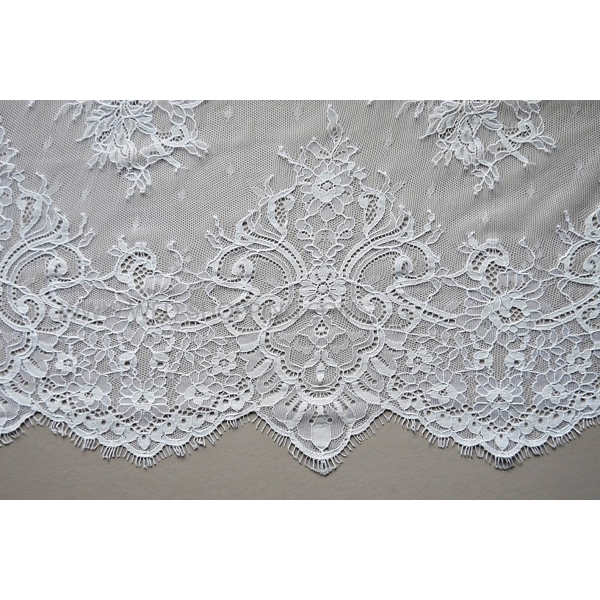 Voile mariée long entier en dentelle