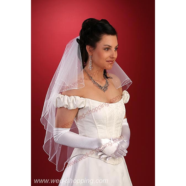 Voile de Mariée avec Swarovski Opal Rondell