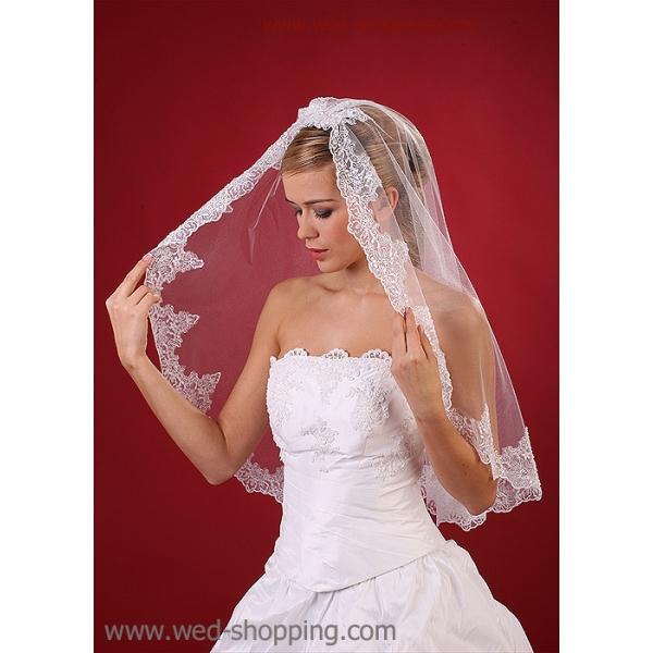 Voile dentelle de mariée