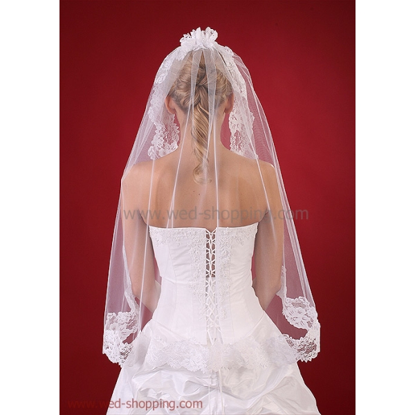 Voile Espagnol avec dentelle - 80 cm