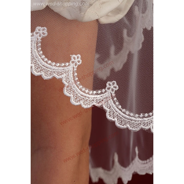 Voile long avec dentelle