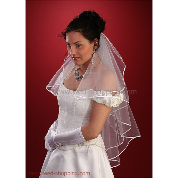 Voile de Mariée finition satin