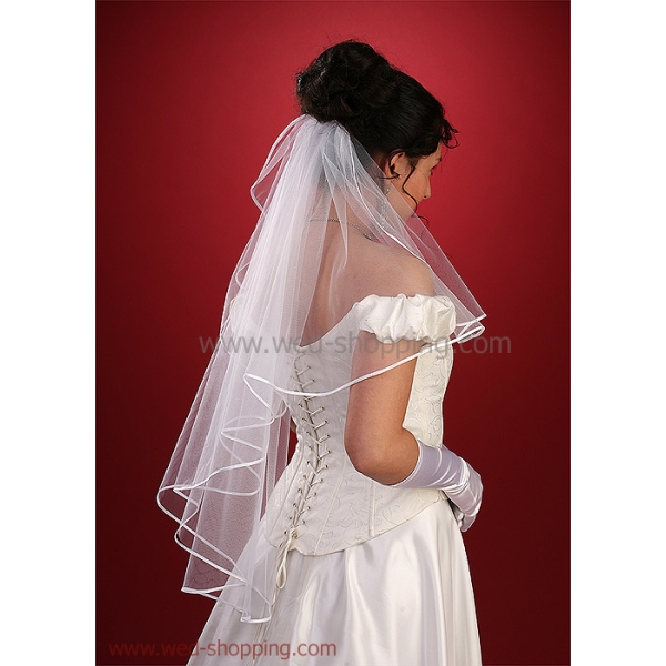 Voile de Mariée finition satin