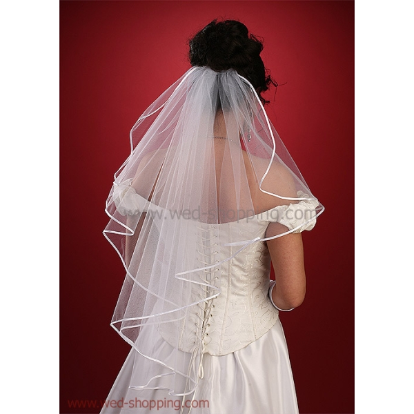 Voile de Mariée finition satin