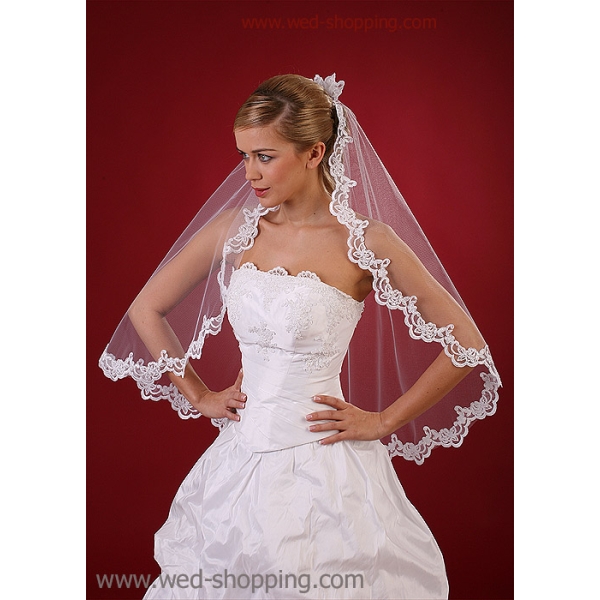 Voile de mariée avec dentelle