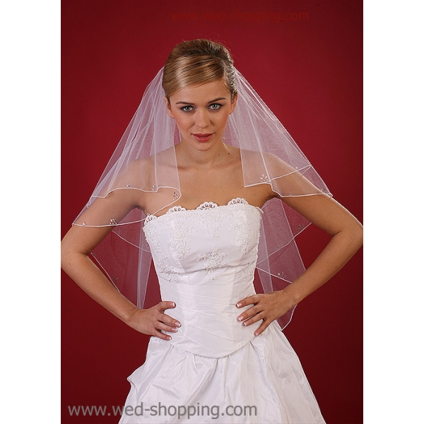 Voile de mariage - glaçons et cristaux