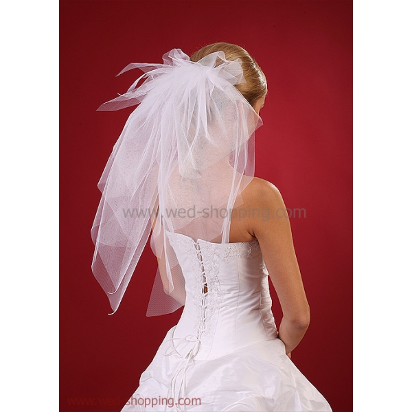 Voile de mariée - coq - tulle