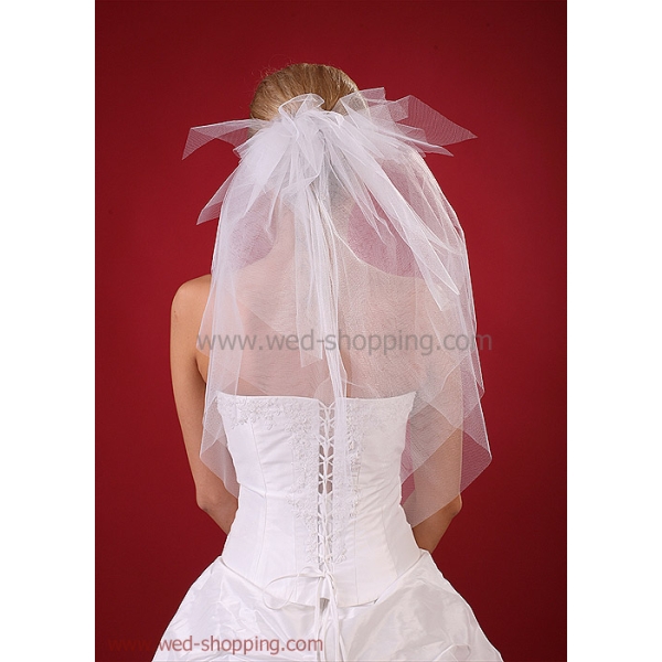 Voile de mariée - coq - tulle