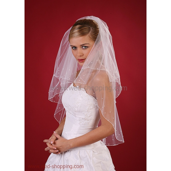 Voile de Mariée avec perles de Swarovski