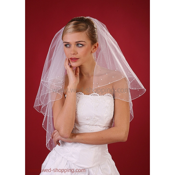 Voile de Mariée avec perles de Swarovski