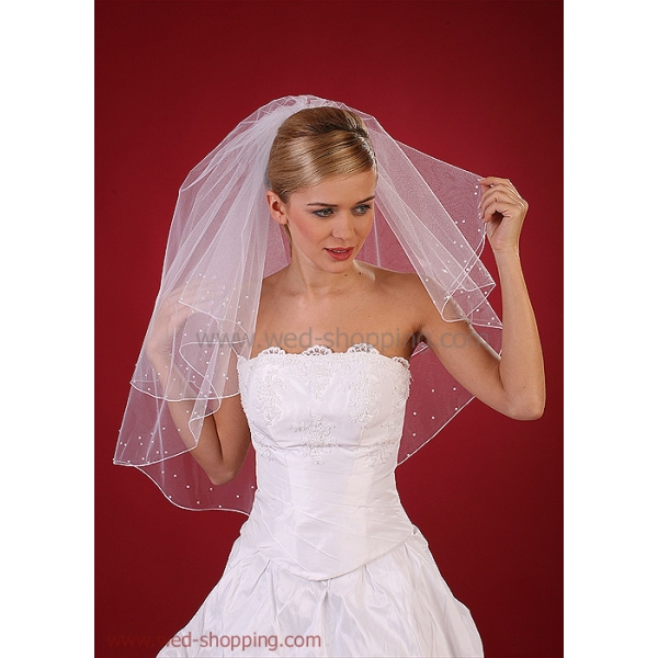 Voile de Mariée avec perles de Swarovski