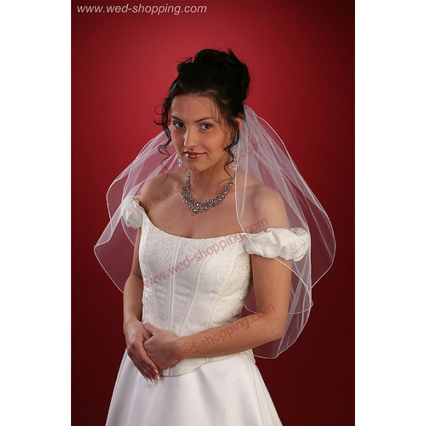 Voile de Mariée avec finition ajourée