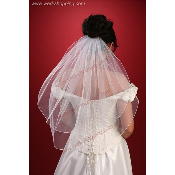 Voile de Mariée avec finition ajourée