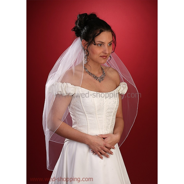 Voile de Mariée avec finition ajourée